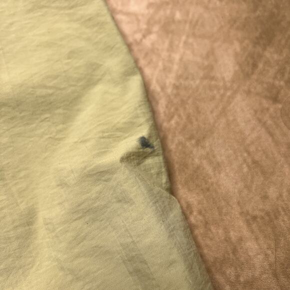 Vintage 90s King Louie Windbreaker Jacket Zip Up Tan Center Stripe Retro Utility - Picture 6 of 9